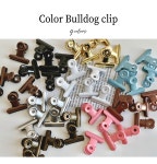 Color Bulldog clip (9colors) 컬러 클립 : 마들렌 아티자나