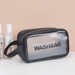여행용워시백 PVC불투명여행세면파우치 (블랙 중) 여행용 파우치백 목욕탕 수영장 : 더비츠로