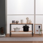 카페 모던 심플 원목 2단 철제 진열 장식 선반 900 거실 화분 책 : 워니S몰