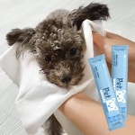 메이웰 펫 샤워타월 1매 (펫 바디티슈)강아지 전용 목욕티슈 : 프리마펫