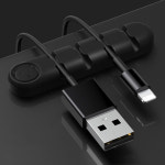 미니곰 케이블 컴퓨터 책상 usb 충전기 휴대폰 전기 충전 선 정리 홀더 4홀 블랙 1개 : 봄 햇살