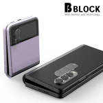 비블럭 카메라 액정보호 풀커버 강화유리 필름 갤럭시Z 폴드4, 2매입 : B블럭