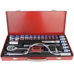 소켓렌치세트 복스알 육각렌치 라쳇핸들 깔깔이 복스세트 1/4 46P : 가화툴