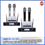 Y-959WD 무선마이크2채널/노래방/최대62채널/Wireless Mic 2ch / 900MHz / Karaoke Mic : DW용산