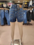 리바이스 여성 80s 맘 쇼츠 데님 반바지 블루워싱 A4695-0003 : NC불광점 리바이스