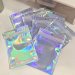 홀로그램 지퍼백 오로라 폰케이스 선물 포카 포장 슬라이드 지퍼백 6종 1장 : 웜바닐라