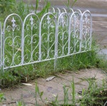 화단 철제 울타리 조립식 화이트 (55cm) 철재울타리 정원펜스 : 하이오브제