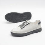 남자 소가죽 스니커즈 정장운동화 캐주얼 화이트 블랙 아빠 중년남자 50대 3cm : 발작은여자