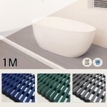 1M 경로당 화장실 물빠짐 논슬립 튜브 롤매트 욕실인테리어 욕실깔판 바스매트 깔개 : 리빙온더샵