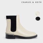 찰스앤키스 CHARLESKEITH 여성 가죽 보석 장식 첼시 부츠 : 리미티드 아재