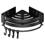 욕실코너장 2컬러 무타공 욕실 화장실 인조대리석 젠다이 샤워실 선반 코너 수납 공중부양 : 폭스켓