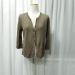 JPN 빈티지 펀칭 모리걸 하구미룩 울혼방 7부 가디건 여F A1193 : 빈티지슈