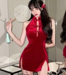 [단골토끼] 치파오미니원피스 데일리룩 데이트룩 할로윈룩 : 단골 토끼