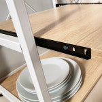 타이디 전자렌지 500 수납장 다이 광포 오븐 전기밥솥 거치대 레일 선반 : 리빙위즈