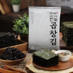 [청해우] 두번구운 진도 곱창김 (8매 22gx16봉),무조미 햇 구운곱창돌김 : 청해우