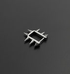 써지컬스틸 스퀘어 테이퍼 콘 바벨 피어싱 P-0420 : 예쁜돌