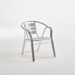 HGDF6C 테라스 더블프레임 알루미늄 정원 의자 : 히트가구