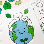 지구 환경 북극곰 팝업 북아트 친환경 학습 교구 워크북 도안 : 에코북 EchoBook