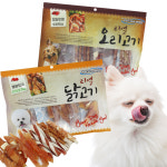 펫더맨 강아지 사사미 강아지 간식 대용량 순 닭가슴살, 300g, 1개 : 위아펫