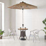 HGDF6C 테라스 더블프레임 알루미늄 정원 의자 : 히트가구