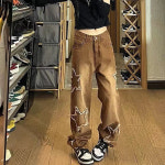 여성 데일리룩 와이드 데님 팬츠 청바지 Nru412KTK3 : 요링링스