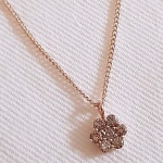 꼬냑다이아몬드 목걸이(14k 2g GDR-J1634) : gemflower