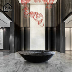 대형 미드센츄리 오브제 호텔 로비 조경 삽화 소 로비 감성 인테리어 장식품 D 109 : 헨델라움