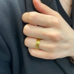 순금 24k 금 평반지 민자 남자 여자 평 링 커플 커플링 기본 반지 선물 7.5g(2) : 골드쏭