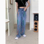 여성 데일리룩 와이드 데님 팬츠 청바지 Nru412KTK1 : 요링링스