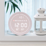 플라이토 와이파이 필링 원형 인테리어 LED 탁상 벽시계 18cm 영어ver : 혀니닷컴