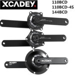 자전거파워미터 XCADEY 크랭크셋 파워 미터 104BCD-4S MTB 110BCD 4S 144BCD 4H 5H ANT + 블루투스 Hollowtech 도로 자전거 : 팰리트