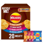 [영국발송] 4가지맛 20팩 워커스 미트 버라이어티 멀티팩 감자칩 Walkers Meaty Variety Crisps 20 per pack : 윌리엄상회