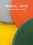 가죽방석 식당 카페 원형 벤치 의자 식탁 동그란쿠션 : TAIVA
