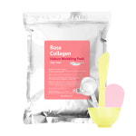 메디플라워 대용량 네이처 허브 모델링팩 로즈 콜라겐 500g+팩도구 4종세트 : 메디플라워