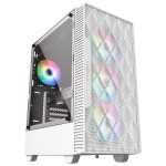 컴퓨터 게이밍 PC 조립 케이스 마이크로닉스 Master M60 메쉬 강화유리 화이트 : 티돌이샵