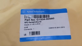 NPD Packed ship kit (G1534-60560) : LP 토탈 랩마트