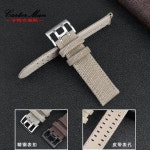 캔버스 가죽 스트랩은 해밀턴 카 키 필드 H6893 H70605963 시리즈 22mm에 맞습니다 : 아호구대