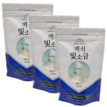백석빛소금 반찬용 미세입자 250g x 3개 조리용 태움 용융소금 : 해피해피