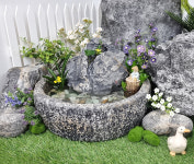 물줄기 인조바위 분수대 실내분수 미니정원 인테리어 물의정원꾸미기 홈가드닝 : 꼬모가든