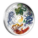 사령수 동전 사영수 사신수 코인 청룡 백호 주작 현무 행운 금전운 복 수호신 선물 장식품 기념품 : 올타임레전드