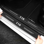 자동차 스티커 카본 데칼 도어 씰 스커프 플레이트 커버 문턱 장식 BMW F10 로고 악세사리 4 개 : HANSOL UNIQUE