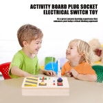 유치원칠판 유아용 전자 비지 보드 재미있는 몬테소리 어린이 장난감 스위치 박스 포함 교육용 K0T4 : 시아직구대행