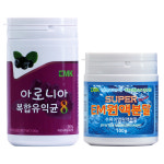 이엠팜 super 이엠원액분말 + 아로니아복합유익균8 세트 - 이엠생명과학연구원 아로니아농축분말90% 특허미생물 EMK8종균 식용 먹는 EM분말... 