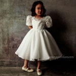 화동 드레스 여아 주니어 유아 결혼식 연주회 콩쿨 공주 드레스 투웨이즈 드레스 : 깐니