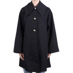 가니 여성 빅 카라 싱글 브레스티드 자켓 블랙 F7638 099 : FABSTYLE