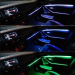 LED 자동차 분위기 램프 네온 인테리어 도어 앰비언트 라이트 키트 BMW 5 시리즈 F10 F11 F18 2010- 악세사리 9 색 : HANSOL UNIQUE