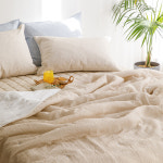 더플라 플레인 스노우리플 시어서커 여름이불 차렵이불 3colors SS Q : 더플라 thefla