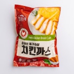 참프레 허브 통 가슴살 국내산 치킨까스 1kg 냉동 업소용 돈까스 전문점 캠핑 PC방 : 바로키친