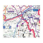 진천군 음성군 증평군 개발계획도 충청도 부동산 전도 (코팅 특대 180x210) : 우코엔