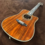 통키타 입문용통기타 통기타독학 통기타줄 41 인치 D45 몰드 12 현 코아 우드 블랙 핑거 리얼 아발론 어쿠스틱 기타 상감 : 니더마켓식스